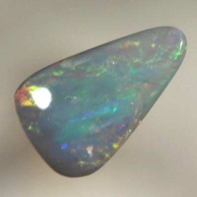 SOLID SEMI BLACK OPAL Bright red to yellow rolling flashes